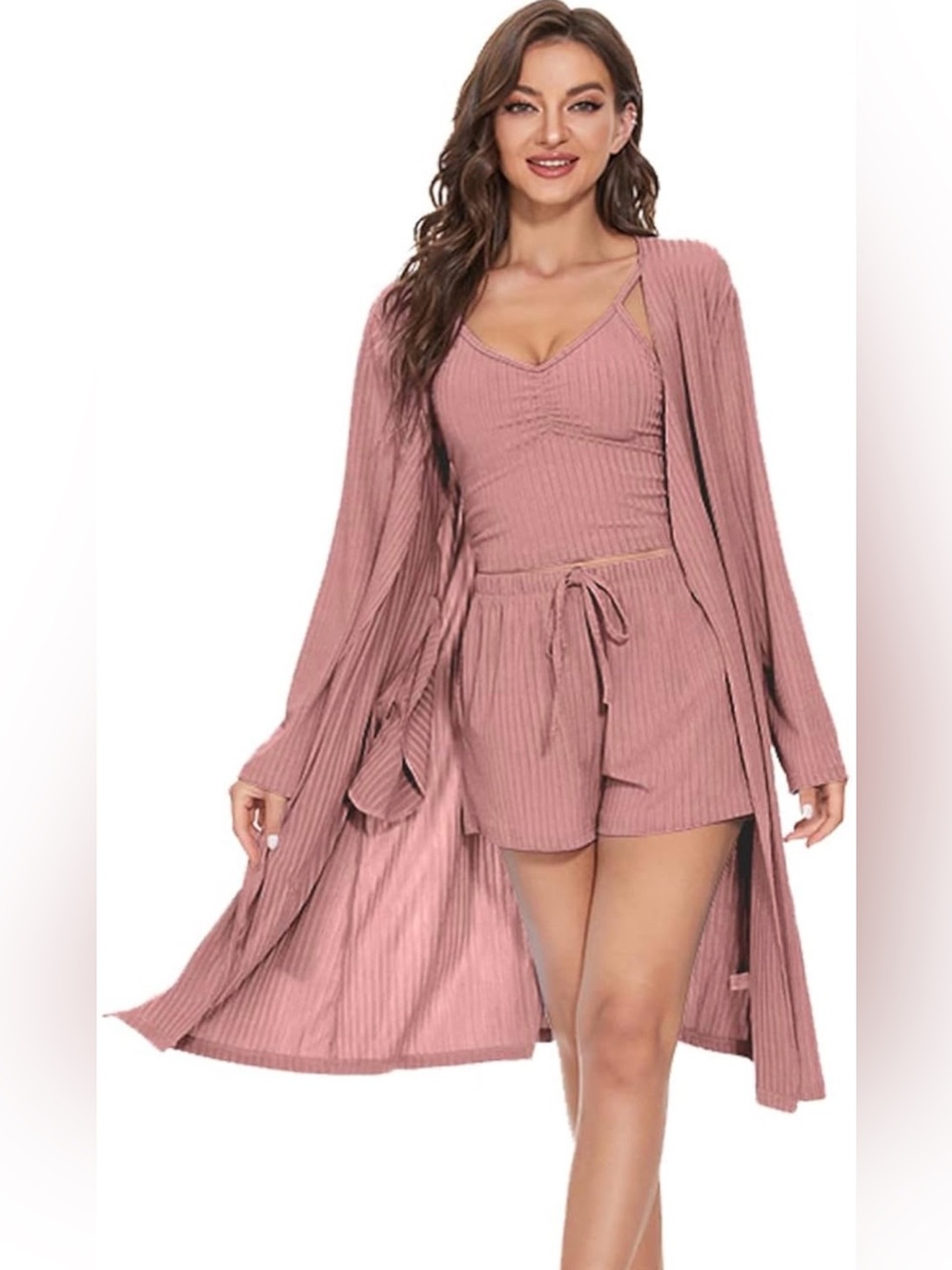 GSKS WOM N PAJAMA SET 3 PIECE LOUNGE SET